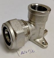 Водорозетка цанговая  20*1/2" Валтек цена 