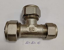 Цанговый Тройник редукционный 20х20х16 Henco цена 