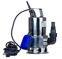 Дренажный насос Wellmix QDPSS-12,8-51 (SS02) (750Вт, 20мм, кабель 10м) Нmax=8м, Gmax=13м3/ч, НЕРЖ цена 