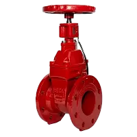 Задвижка  чугунная с обрезиненным клином DN 80 REON (PN10/16) RSV62RED (ПОЖАРНАЯ КРАСНАЯ) с индикат. цена 