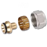 Зажимной адаптер Flex-X латунный PE-X 16x2,2-3/4"ВР Евроконус '50Ф цена 