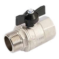 Кран шаровой Standard 1/2 г/ш бабочка GF цена 