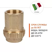 Патрубок 1"*32 г/ц GF латунь цена 