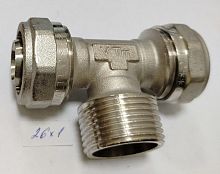 Цанговый Тройник наружная резьба 26*1" Валтек цена 