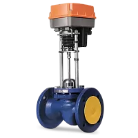 Клапан Теплосила проходной седельный регулирующий TRV-125-200 цена 